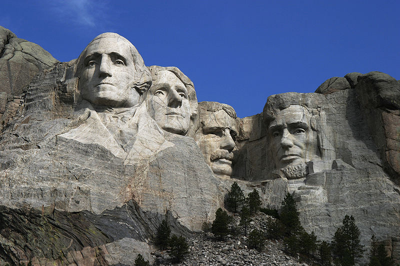 Steinbock Und Lowe Das Mount Rushmore Nationaldenkmal