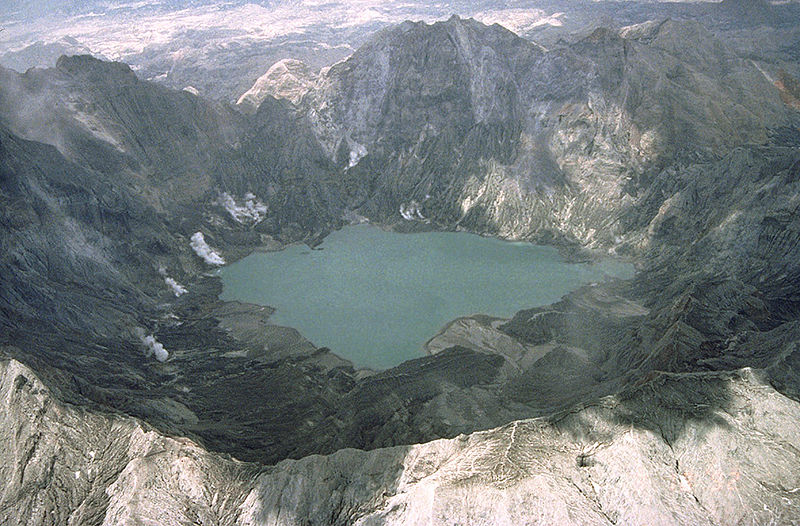 Caldera Lake at Mount Pinatubo in 1992