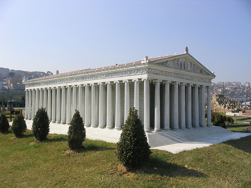 Modell des Tempels der Artemis, Miniatürk Park, Istanbul