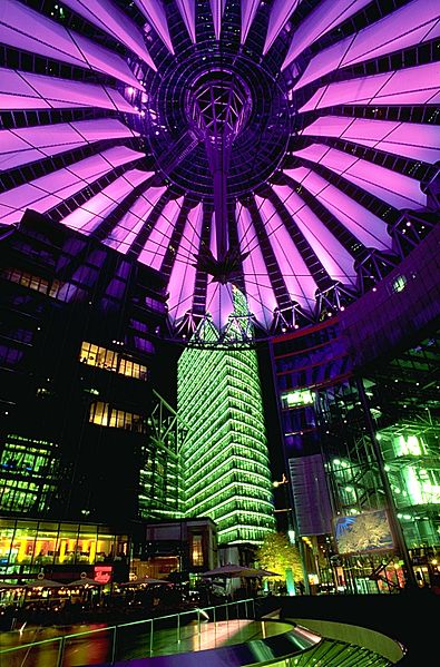 photo: Andreas Tille license: GNU/FDL   Sony Center at night