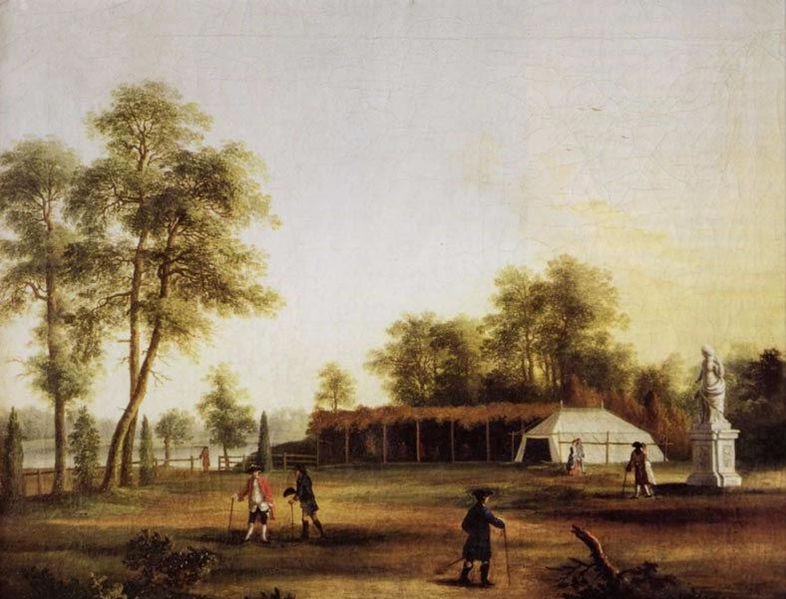 Jacob Plillip Hackert 1761  Die Zelte im Tiergarten