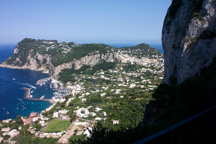 Great view on Capri in 2004