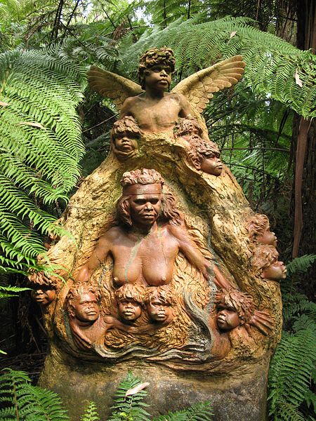 Eartly Mother sculpture, William Ricketts Sanctuary located in Sagittarius with Gemini photo: Pierre247, ccbysa3.0