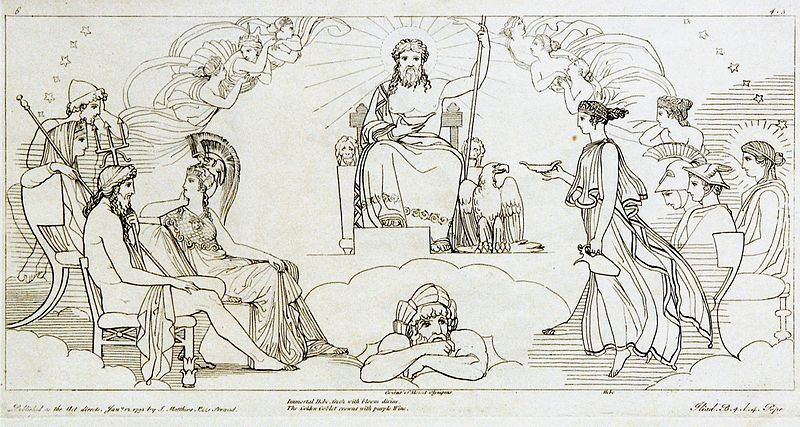 Zeus on his throne by Tommaso Piroli, 1795