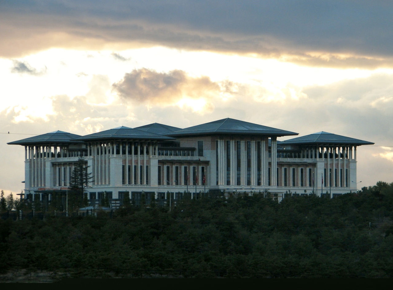 The White Palace - The Presidential Complex in Ankara located in between Scorpio and Sagittarius and in Virgo photo: Ex13 license: ccbysa4.0