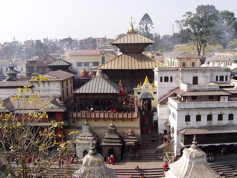 View of the central Temple at Pashupatinath Photo: Seeteufel, GNU/FDL