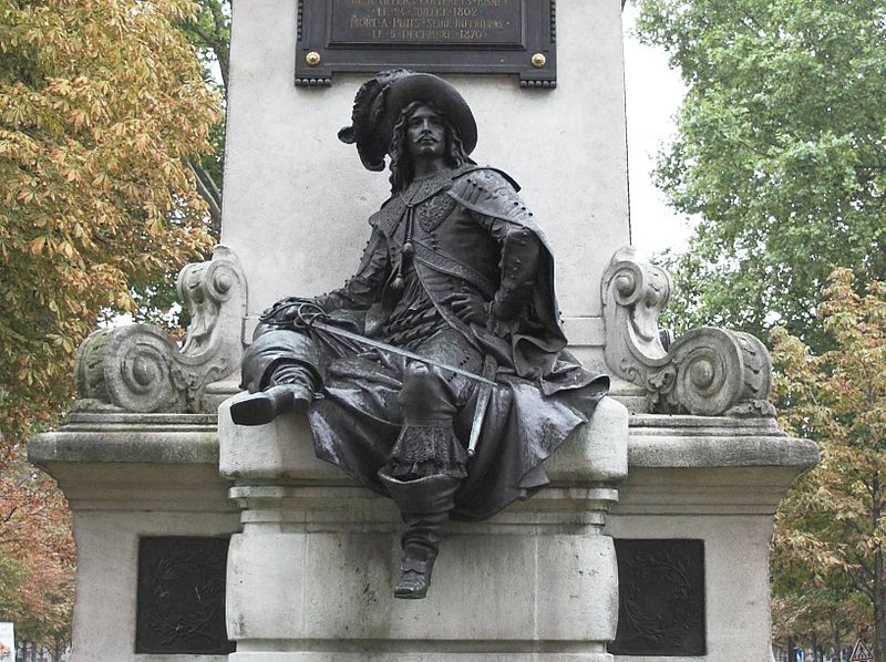 Statue d'Artagnan`s in Paris in der Komnstellation Schütze mit Widder photo: ignis, GFDL