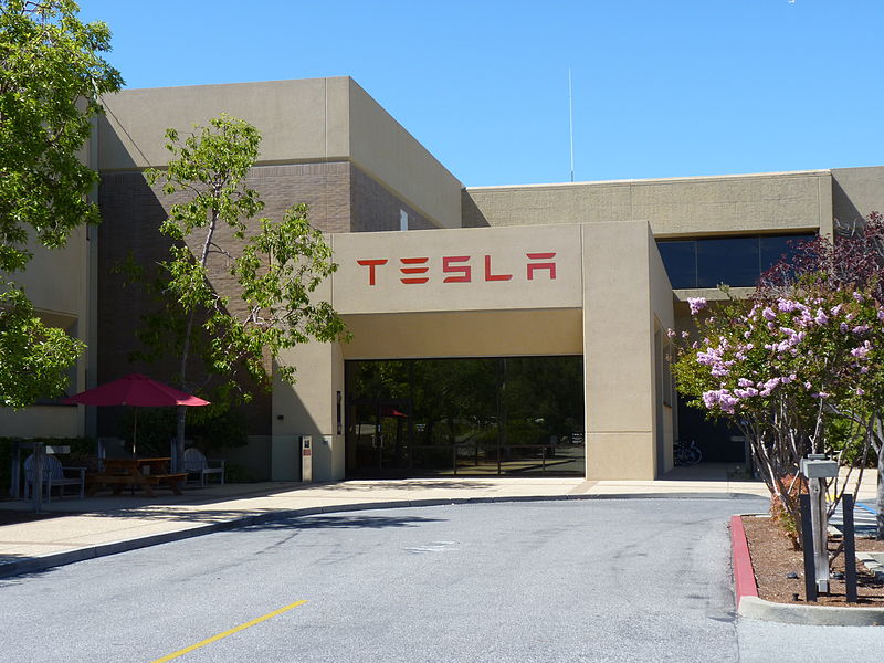 Tesla Motors Head Quarters in Palo Alto located in photo: Tumbenhaur, ccbysa3.0