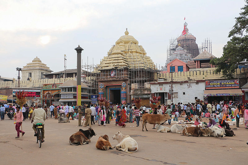 Jagannath Temple at Puri, Orissa located in Pisces with Aquarius photo: Bernard Gagnon, GNU/FDL