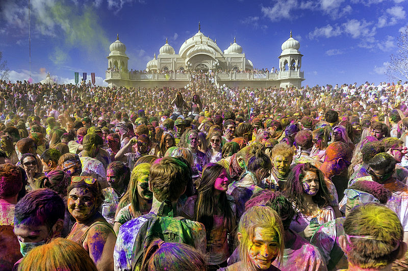 The astrology and astrogeography of the Holi festival of colours