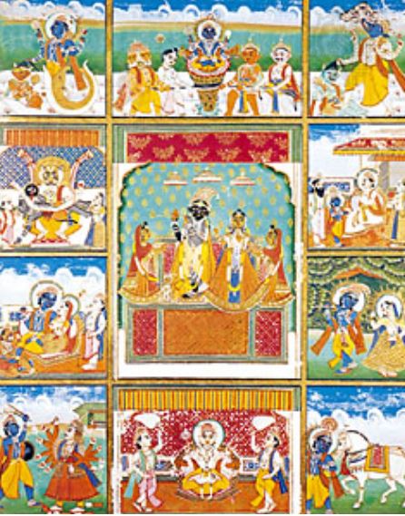 Vishnu, Krishna, Rukmini and Radha in astrology and astrogeography 