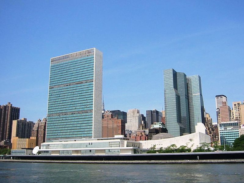 The astrogeographical position of the United Nations Headquarters