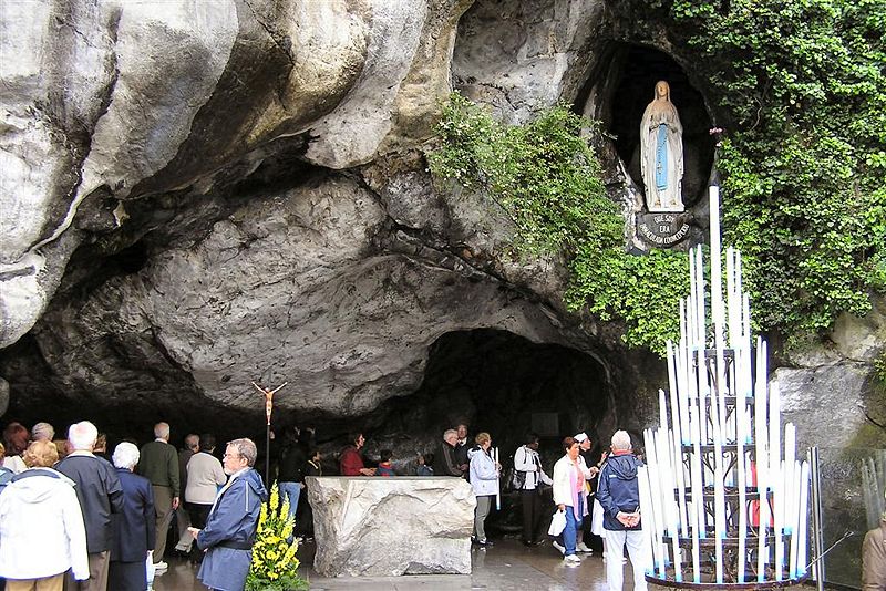 The magical spring of Lourdes
