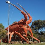 Die Big Lobster Skulptur im Stier dem Zeichen des Essens