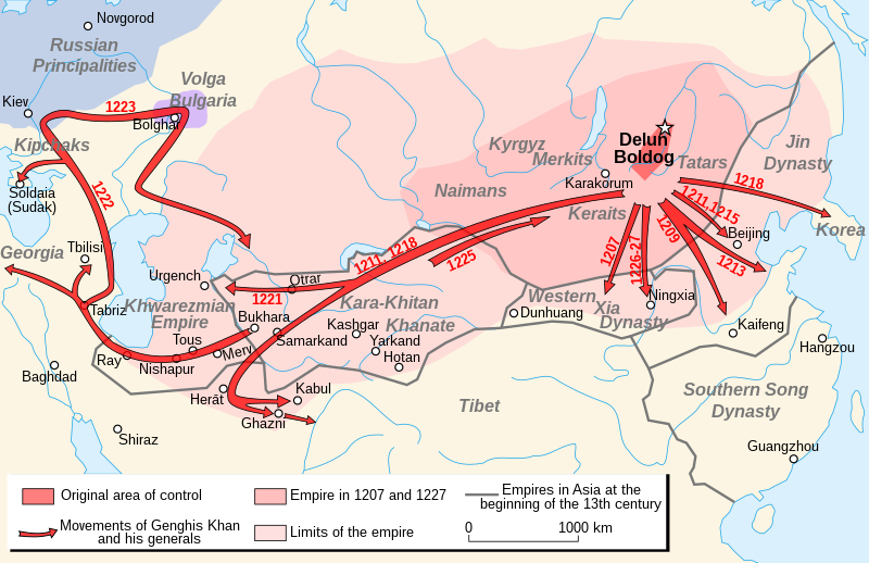 Ghengiz Khans Mongol Empire  in Astrology Blog