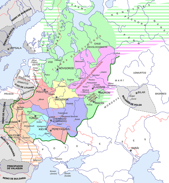 Kievan Rus Map 1237