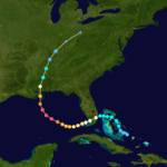 Hurricane Katrina in astrogeography