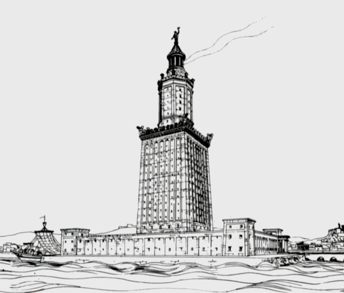 Alexandria Lighthouse 1909 model