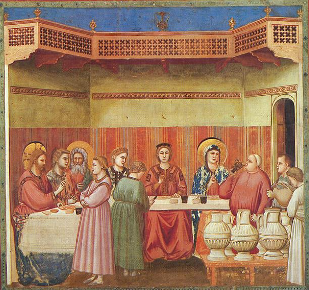 Giotto`s Marriage at Cana