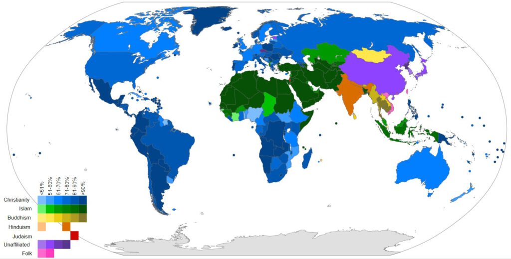World Map of Religions