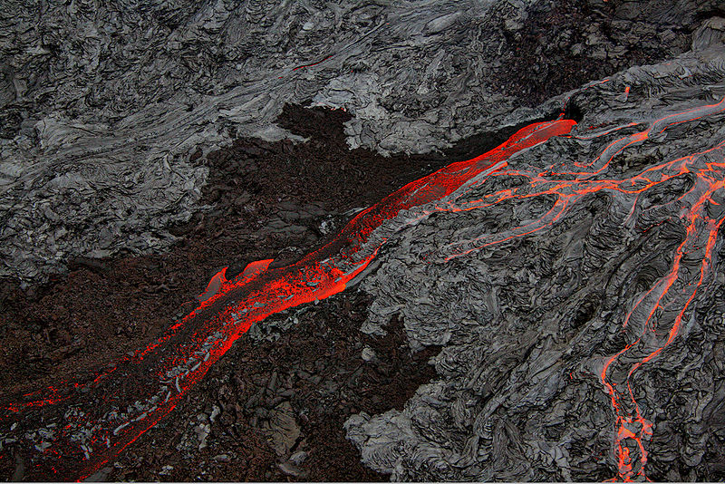 Lavafluss am Kilauea