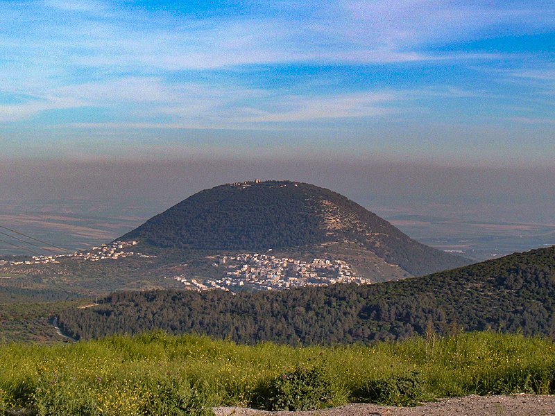 Blick auf den Berg Tabor