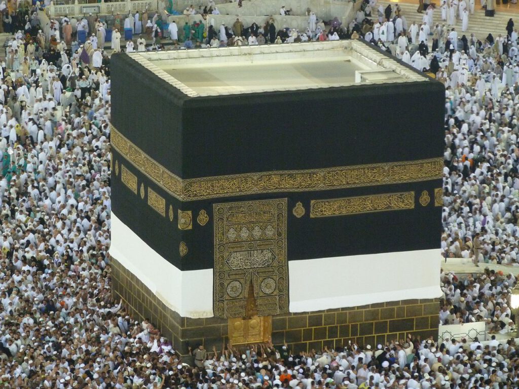Die Kaaba in Mekka in der Astrogeographie
