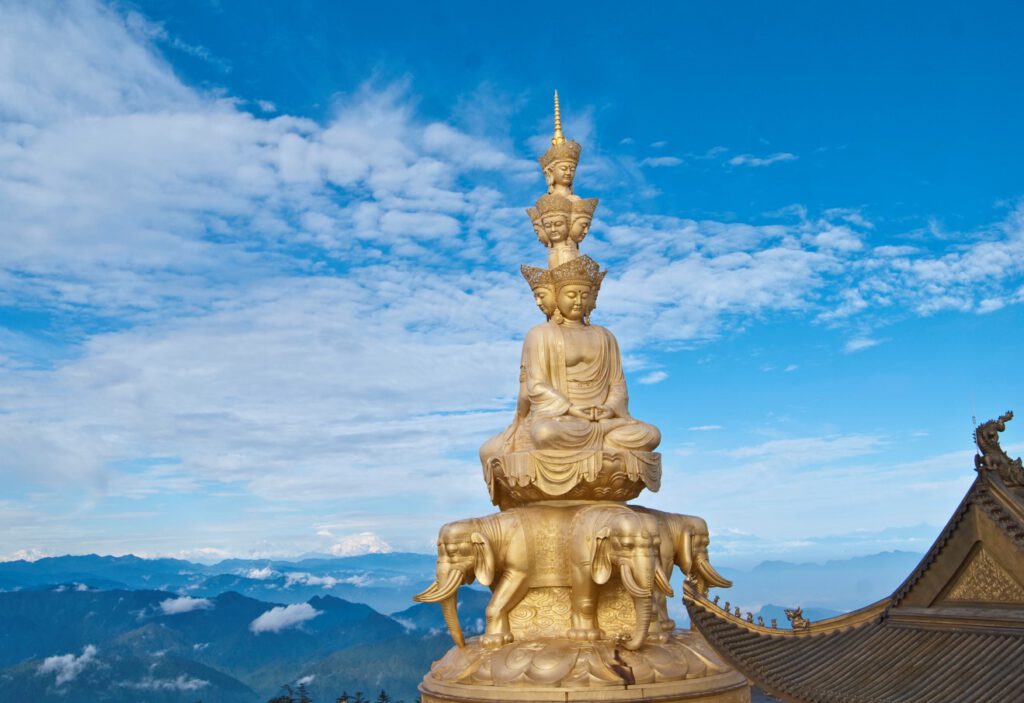 Samantabhadra Statue auf dem Mount Emei